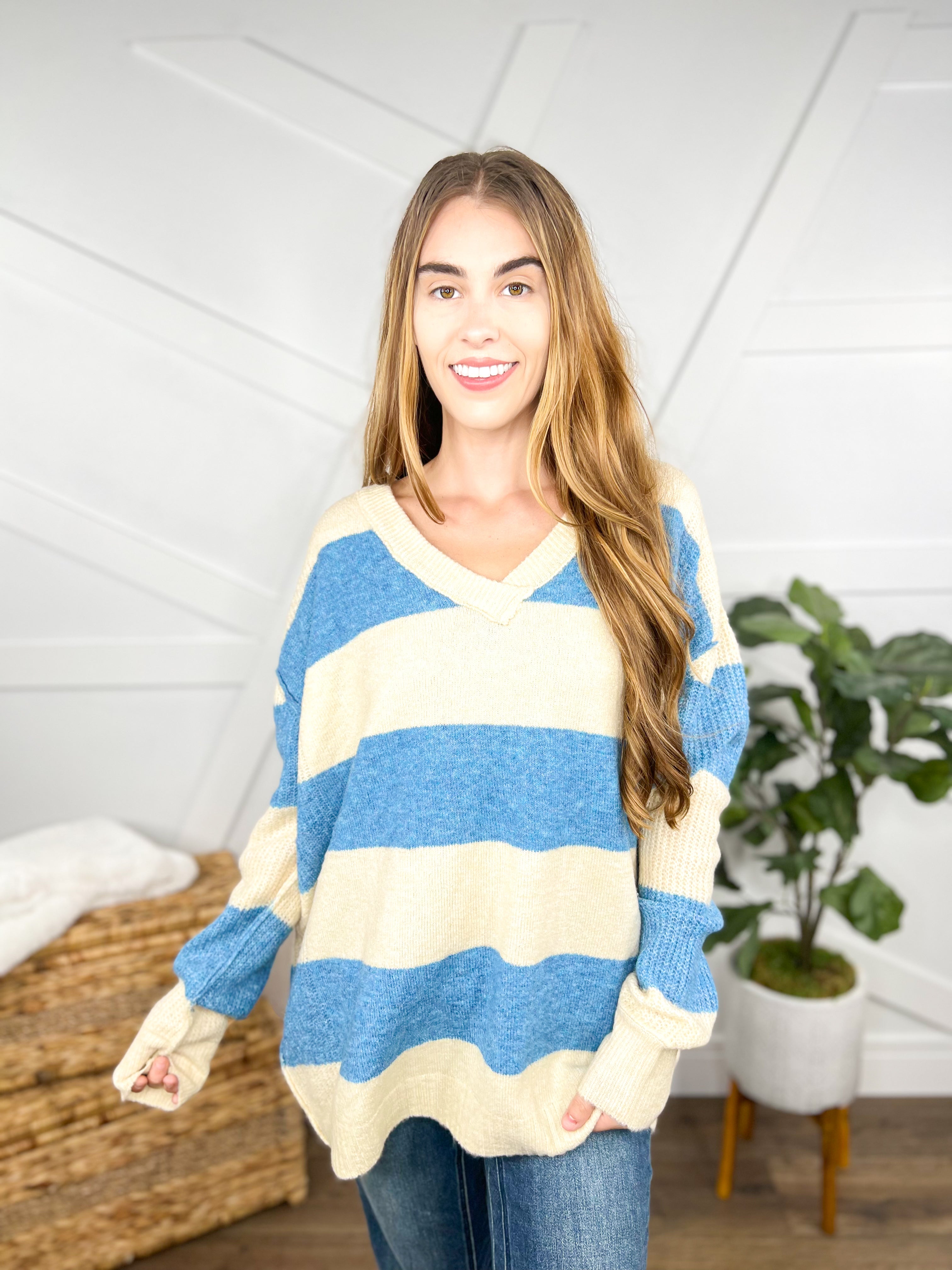 Rugby Sweater-400 Takeover/Pre-Order-Easel-Heathered Boho Boutique, Women's Fashion and Accessories in Palmetto, FL