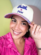 Heathered Boho Faith Over Fear Hat-330 Headwear-Heathered Boho-Heathered Boho Boutique, Women's Fashion and Accessories in Palmetto, FL