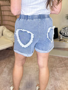 Cupid's Shorts-160 shorts-Davi & Dani-Heathered Boho Boutique, Women's Fashion and Accessories in Palmetto, FL