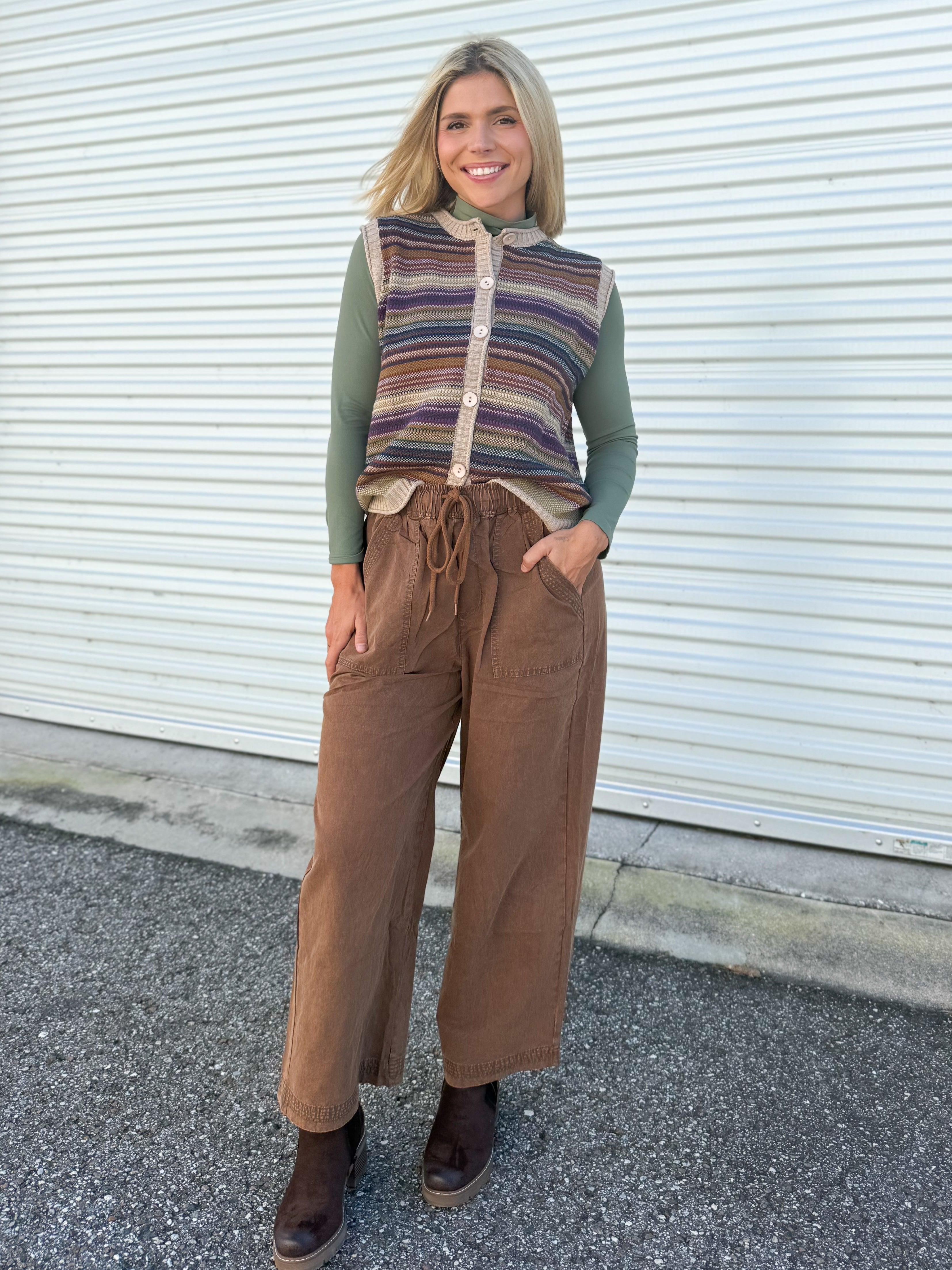 Tallulah Wide Leg Pants-150 PANTS-oddi-Heathered Boho Boutique, Women's Fashion and Accessories in Palmetto, FL