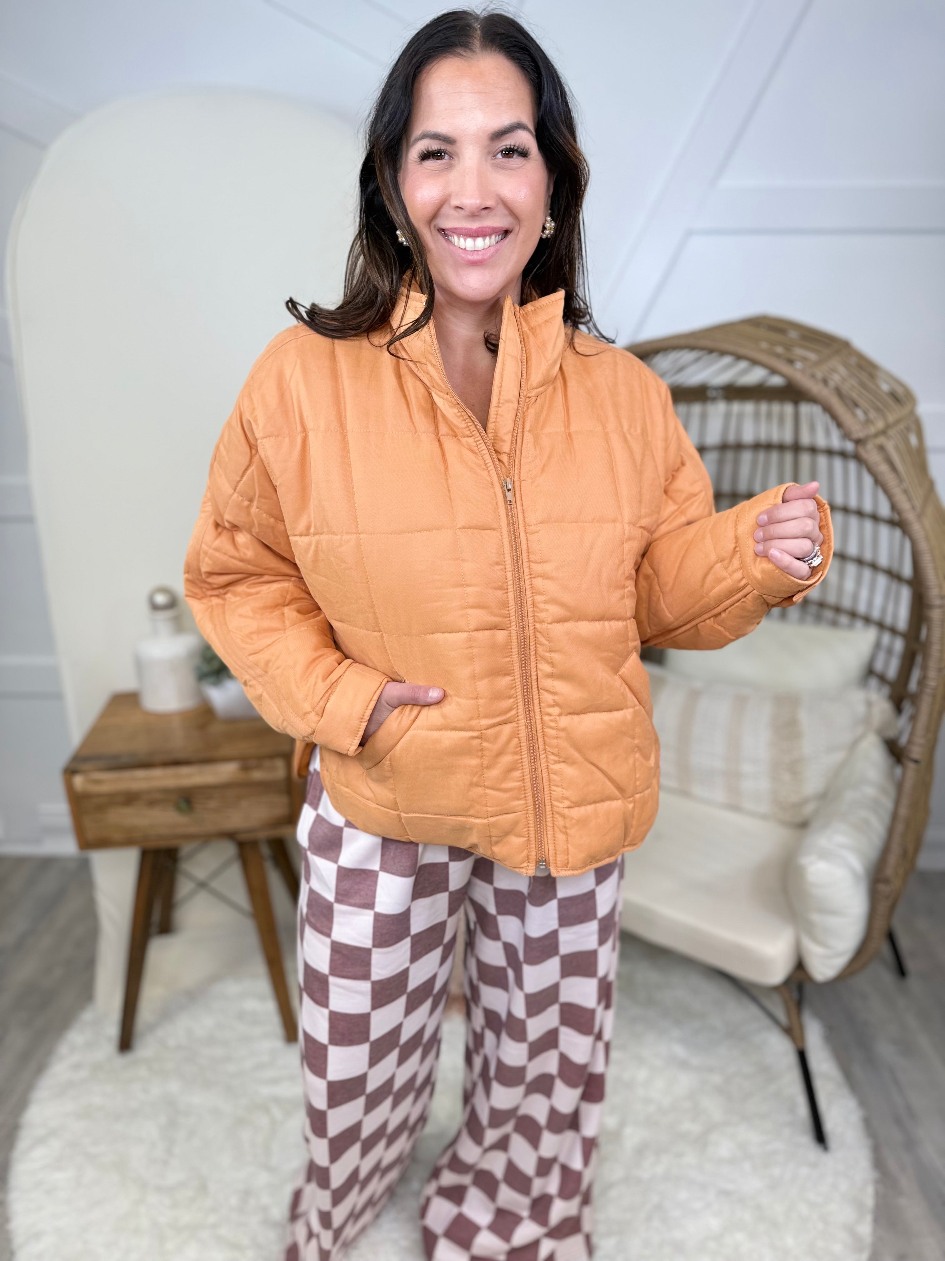 Daily Puffer Jacket-200 JACKETS/SHACKETS-HYFVE-Heathered Boho Boutique, Women's Fashion and Accessories in Palmetto, FL