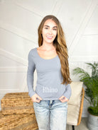 RESTOCK : Go Getter Long Sleeve Top-120 Long Sleeve Tops-Rae Mode-Heathered Boho Boutique, Women's Fashion and Accessories in Palmetto, FL
