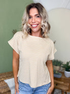 Layla Top-110 SHORT SLEEVE TOP-POLAGRAM-Heathered Boho Boutique, Women's Fashion and Accessories in Palmetto, FL
