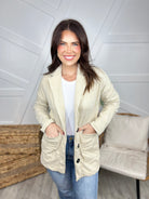 Day We Met Blazer-200 JACKETS/SHACKETS-Blumin-Heathered Boho Boutique, Women's Fashion and Accessories in Palmetto, FL