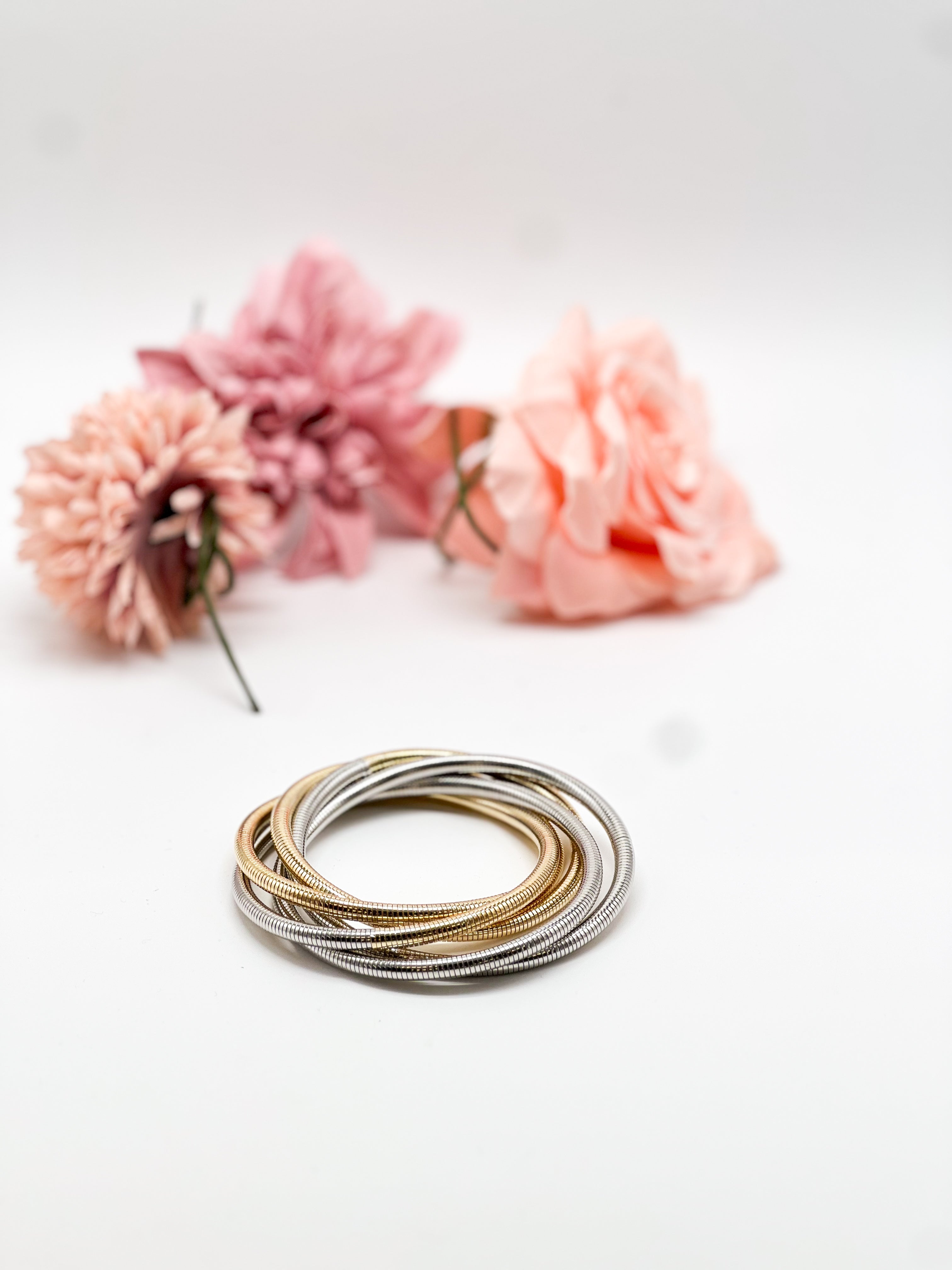 Always Twisting Stretch Bracelet-310 Jewelry-JOSEPH ANTHONY NY, INC.-Heathered Boho Boutique, Women's Fashion and Accessories in Palmetto, FL