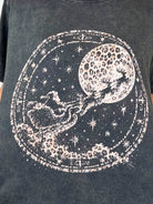 Santa Sleigh Cheetah Print Graphic Tee-130 Graphic Tees-Heathered Boho-Heathered Boho Boutique, Women's Fashion and Accessories in Palmetto, FL