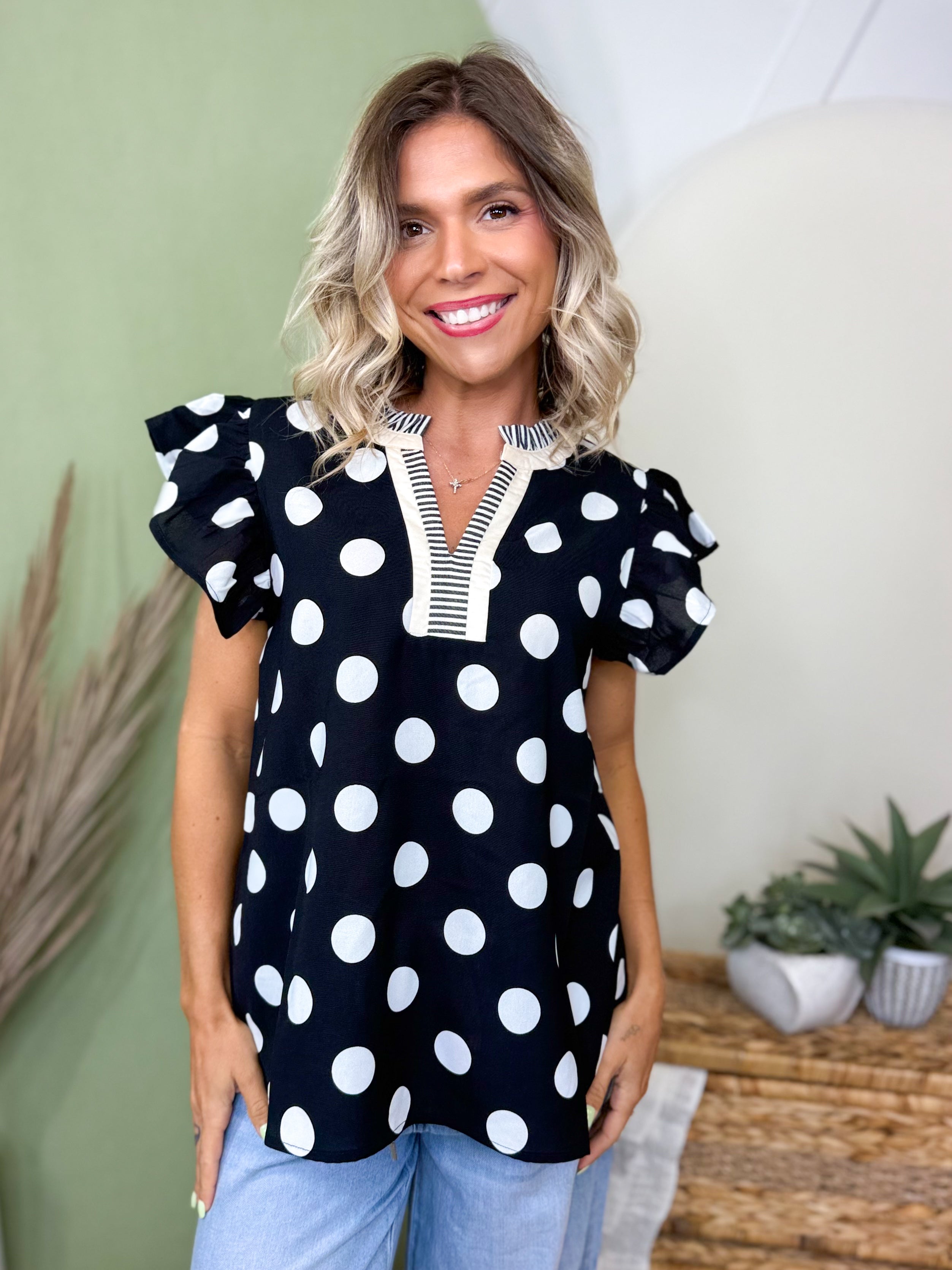 The Sunday in Paris Top-110 SHORT SLEEVE TOP-ODDI-Heathered Boho Boutique, Women's Fashion and Accessories in Palmetto, FL