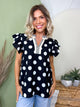 The Sunday in Paris Top-110 SHORT SLEEVE TOP-ODDI-Heathered Boho Boutique, Women's Fashion and Accessories in Palmetto, FL