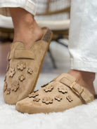 Bloom Flats - Taupe-350 SHOES-Azarayah-Heathered Boho Boutique, Women's Fashion and Accessories in Palmetto, FL