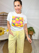 Fresh Squeeze Lemon Tee-110 SHORT SLEEVE TOP-GEEGEE-Heathered Boho Boutique, Women's Fashion and Accessories in Palmetto, FL