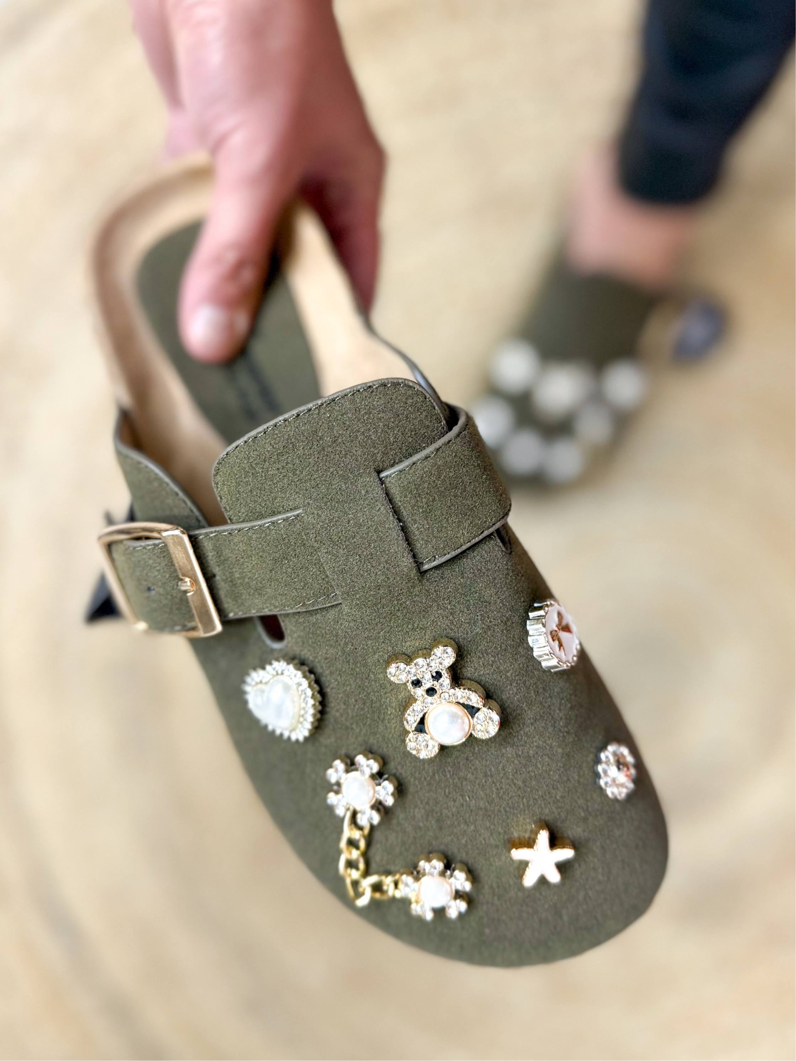 Berk Wide Fit Slippers - Olive-350 SHOES-Forever Link-Heathered Boho Boutique, Women's Fashion and Accessories in Palmetto, FL