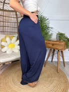Relaxation Wide Leg Pants-150 PANTS-RAE MODE-Heathered Boho Boutique, Women's Fashion and Accessories in Palmetto, FL