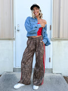 Wild Side Weekend Pants-150 PANTS-JADE BY JANE-Heathered Boho Boutique, Women's Fashion and Accessories in Palmetto, FL