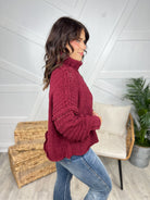 That's a Wrap Turtle Neck Sweater-125 Sweater-White Birch-Heathered Boho Boutique, Women's Fashion and Accessories in Palmetto, FL