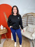 Do Not Worry Pullover Sweatshirt-120 Long Sleeve Tops-YELETE-Heathered Boho Boutique, Women's Fashion and Accessories in Palmetto, FL