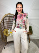 Allure Mesh Top-120 Long Sleeve Tops-Origami Apparel-Heathered Boho Boutique, Women's Fashion and Accessories in Palmetto, FL