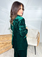 Velvet Queen Blazer-200 Jackets/Shackets-Oddi-Heathered Boho Boutique, Women's Fashion and Accessories in Palmetto, FL