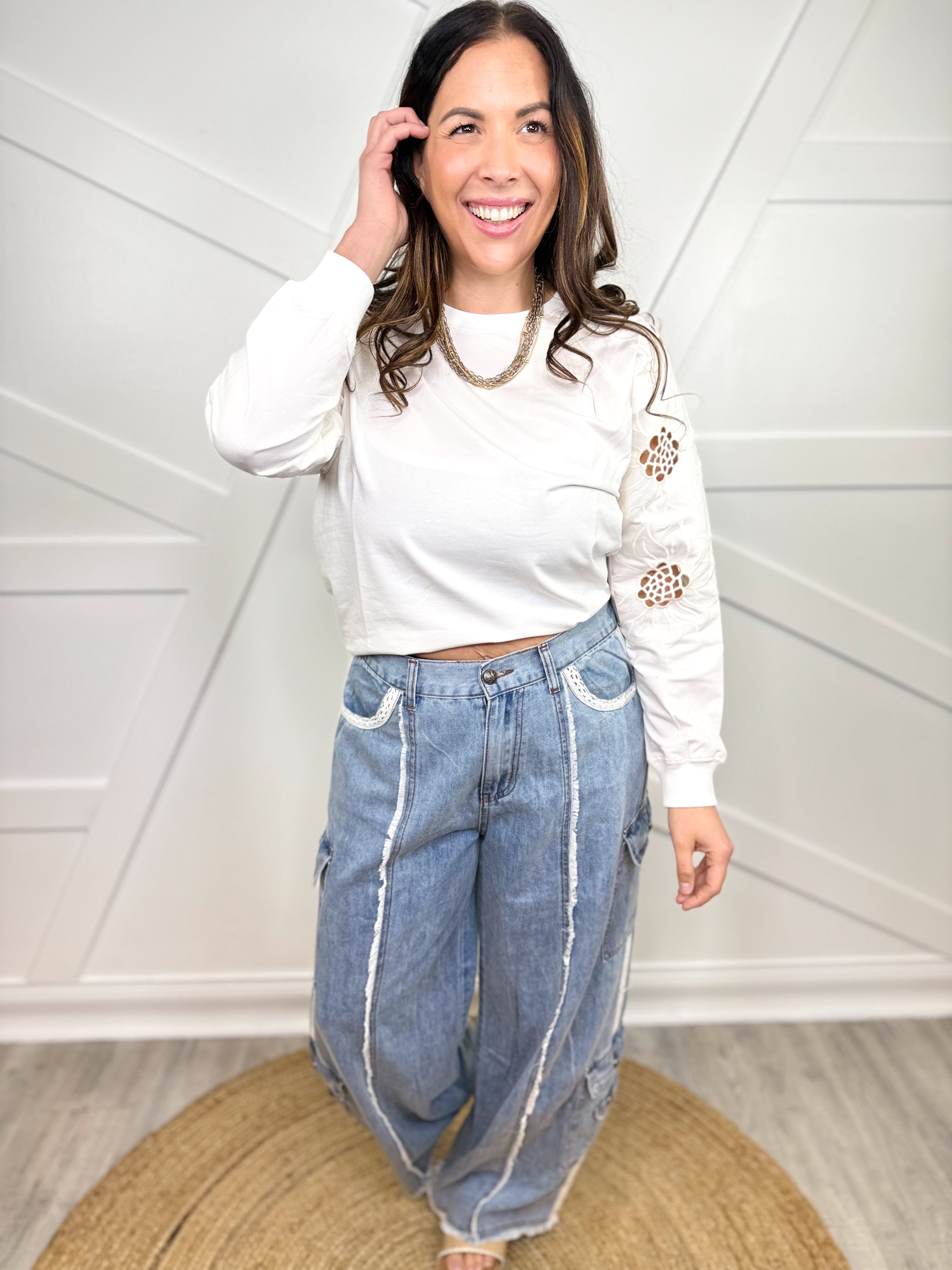 Uptown Pullover-120 LONG SLEEVE TOPS-P.S. Kate-Heathered Boho Boutique, Women's Fashion and Accessories in Palmetto, FL