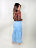 Good Feeling Wide Leg Pants-150 PANTS-Oddi-Heathered Boho Boutique, Women's Fashion and Accessories in Palmetto, FL