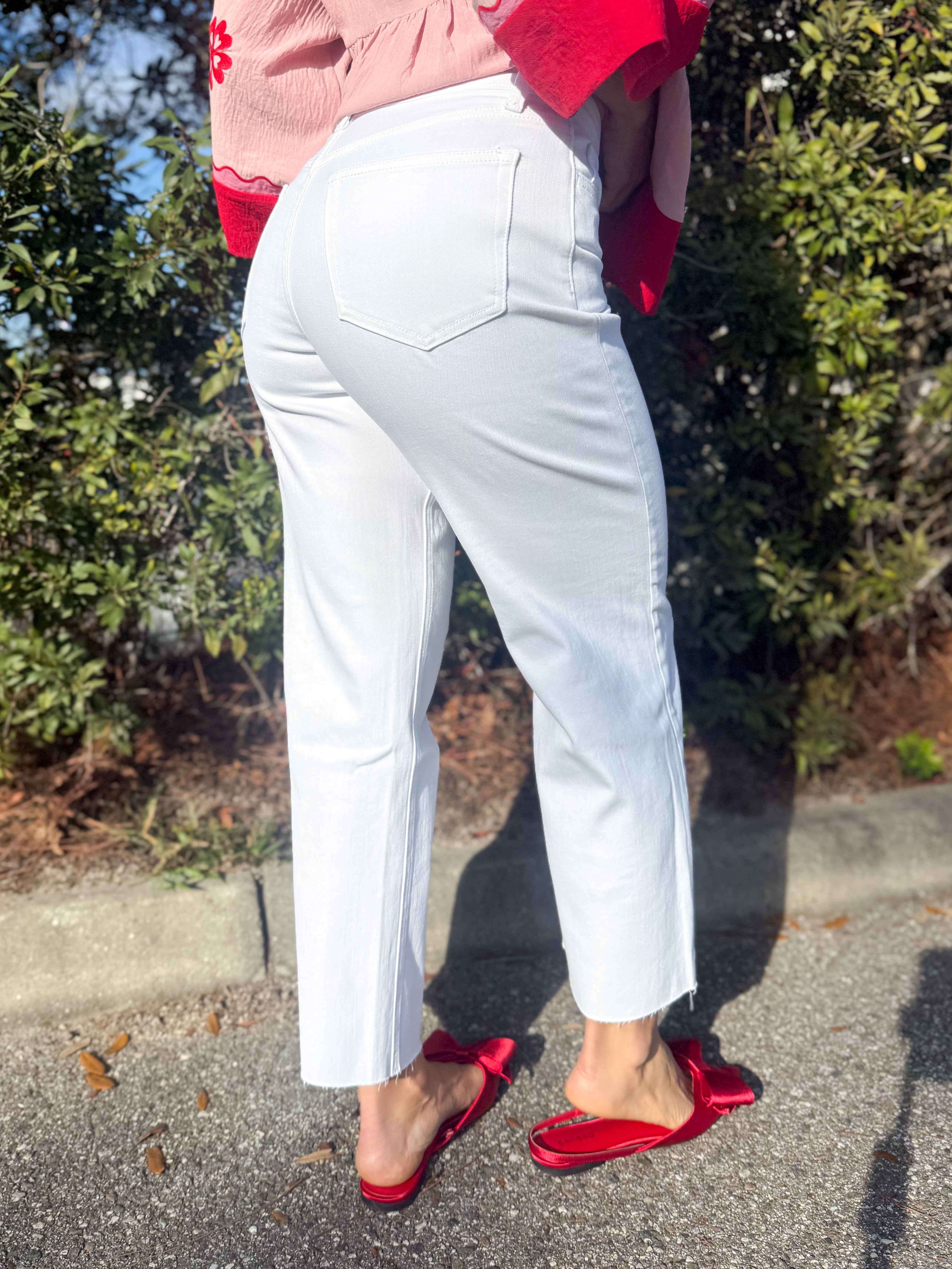 Dreaming Of The Day Wide Leg Jeans by Vervet-190 JEANS-Vervet-Heathered Boho Boutique, Women's Fashion and Accessories in Palmetto, FL