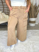 Restock: Feeling Good Utility Pull On Pants-150 PANTS-Easel-Heathered Boho Boutique, Women's Fashion and Accessories in Palmetto, FL
