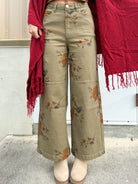 Fresh Cut Flower Pants-150 PANTS-EASEL-Heathered Boho Boutique, Women's Fashion and Accessories in Palmetto, FL