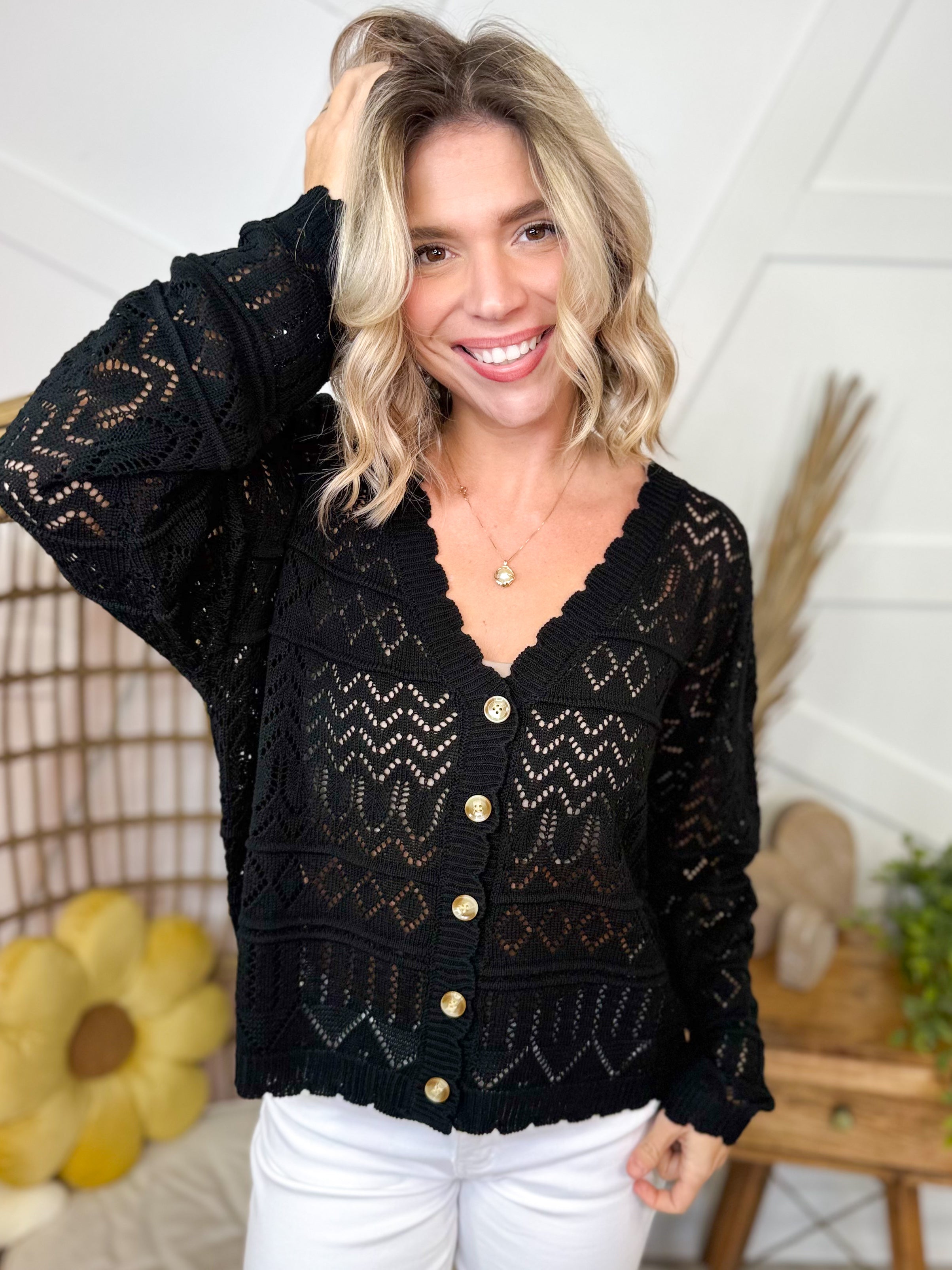 Restock: Unprompted Cardigan-220 Cardigans/ Kimonos-White Birch-Heathered Boho Boutique, Women's Fashion and Accessories in Palmetto, FL