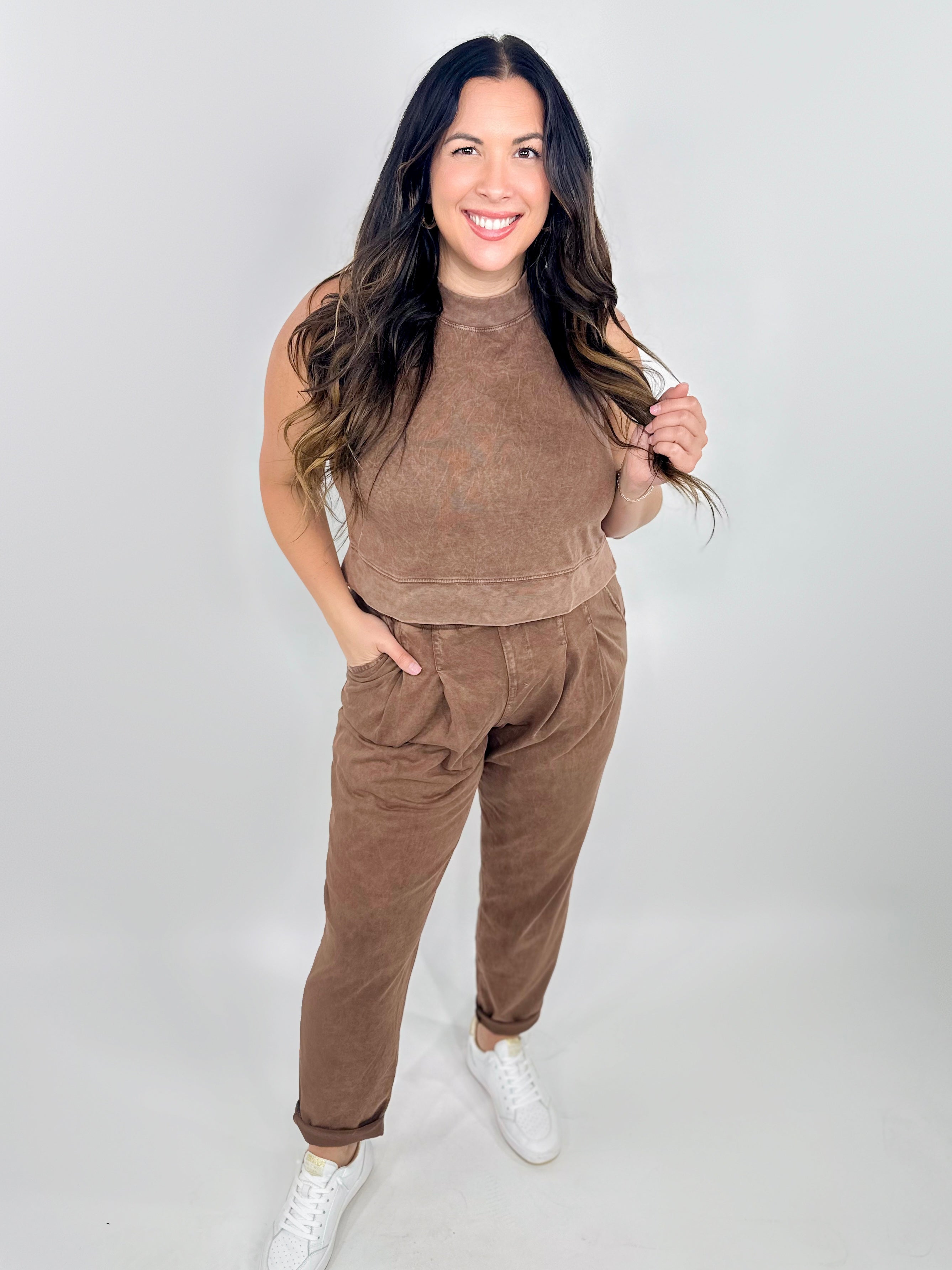 RESTOCK : Game Time Cotton Joggers-150 PANTS-Rae Mode-Heathered Boho Boutique, Women's Fashion and Accessories in Palmetto, FL