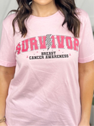 BCA Survivor Graphic Tee-130 Graphic Tees-Heathered Boho-Heathered Boho Boutique, Women's Fashion and Accessories in Palmetto, FL