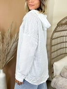Cozy Connection Hooded Cardigan-210 Hoodies-Lovesoft-Heathered Boho Boutique, Women's Fashion and Accessories in Palmetto, FL