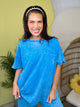 Sunset Washed Pocket Tee-110 SHORT SLEEVE TOP-ZENANA-Heathered Boho Boutique, Women's Fashion and Accessories in Palmetto, FL