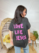 Love Like Jesus Graphic Tee-130 Graphic Tees-Heathered Boho-Heathered Boho Boutique, Women's Fashion and Accessories in Palmetto, FL