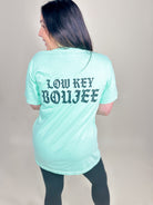 Low Key Heathered Boho Boujee Graphic Tee-130 Graphic Tees-Heathered Boho-Heathered Boho Boutique, Women's Fashion and Accessories in Palmetto, FL