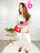 USA Sweater-125 Sweater-Simply Southern-Heathered Boho Boutique, Women's Fashion and Accessories in Palmetto, FL