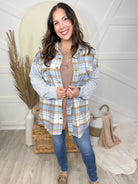 Restock: The Patch Shacket-200 Jackets/Shackets-White Birch-Heathered Boho Boutique, Women's Fashion and Accessories in Palmetto, FL