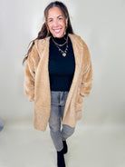 Old Money Faux Fur Jacket-200 Jackets/Shackets-White Birch-Heathered Boho Boutique, Women's Fashion and Accessories in Palmetto, FL