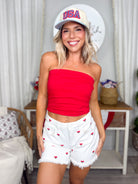 Restock: No Bra Needed Tube Top-100 TANK/CROP TOPS-ZENANA-Heathered Boho Boutique, Women's Fashion and Accessories in Palmetto, FL