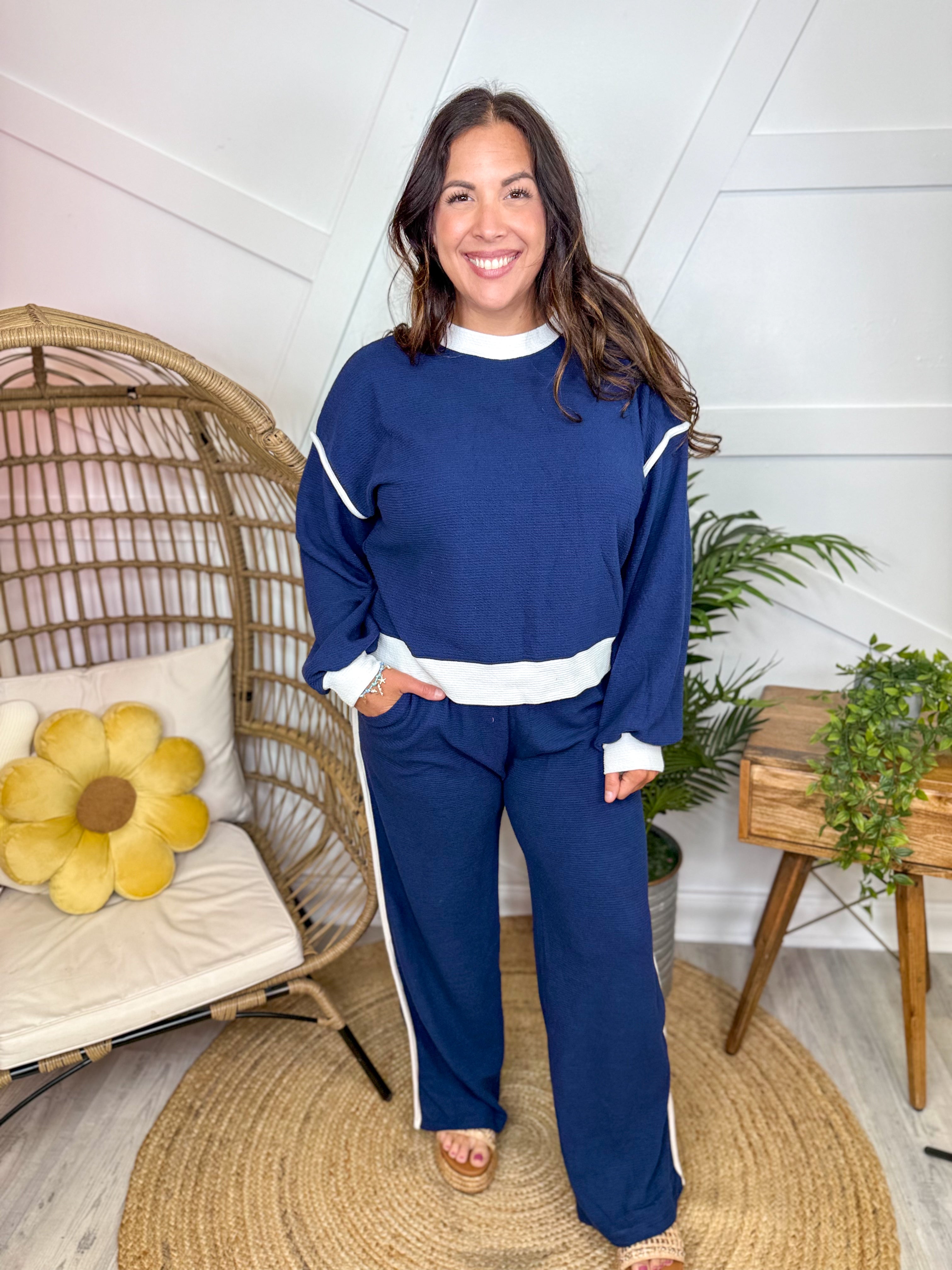 Good Mood Long Sleeve Top-120 LONG SLEEVE TOPS-TRES BIEN-Heathered Boho Boutique, Women's Fashion and Accessories in Palmetto, FL