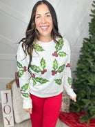 Mistletoe Sweater-125 Sweater-WHY DRESS-Heathered Boho Boutique, Women's Fashion and Accessories in Palmetto, FL