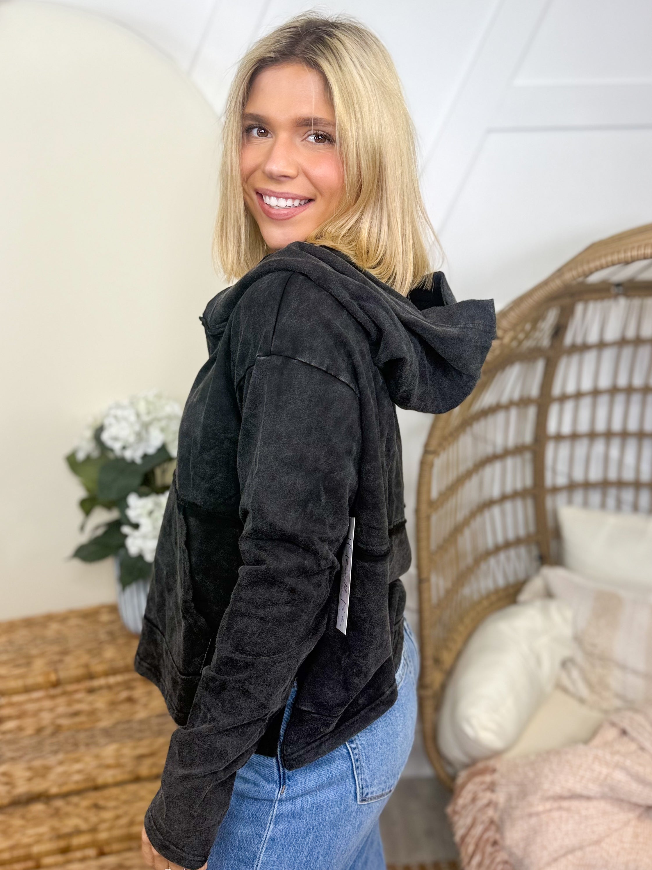 So Long Hoodie-210 Hoodies-White Birch-Heathered Boho Boutique, Women's Fashion and Accessories in Palmetto, FL