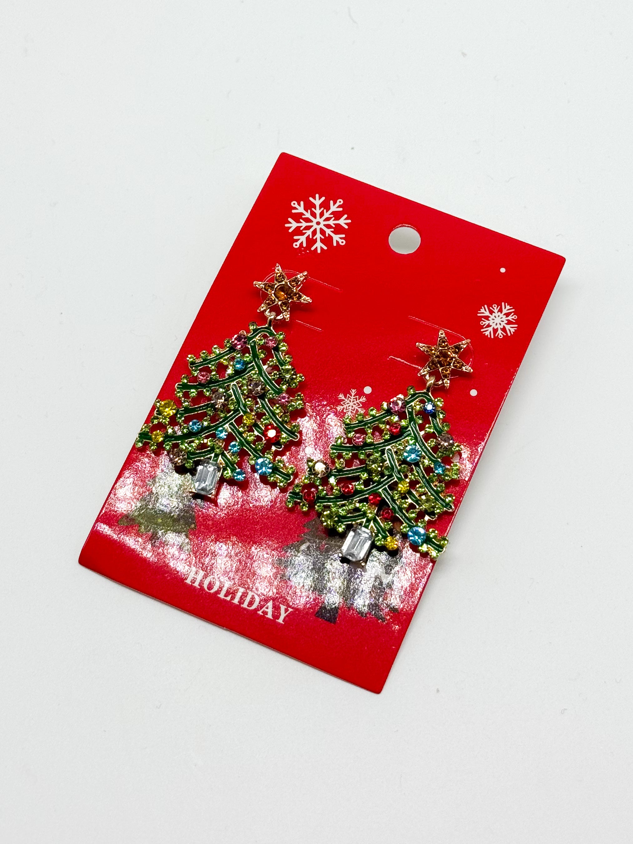 Decorated Tree Earring-310 Jewelry-Joyful Jewelry-Heathered Boho Boutique, Women's Fashion and Accessories in Palmetto, FL