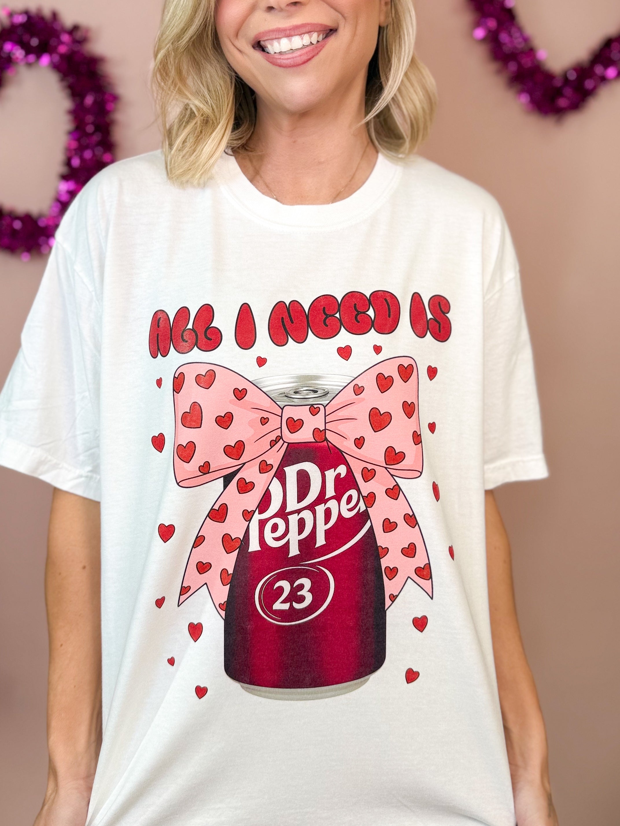 All I Need Is DP Graphic Tee-130 Graphic Tees-Heathered Boho-Heathered Boho Boutique, Women's Fashion and Accessories in Palmetto, FL
