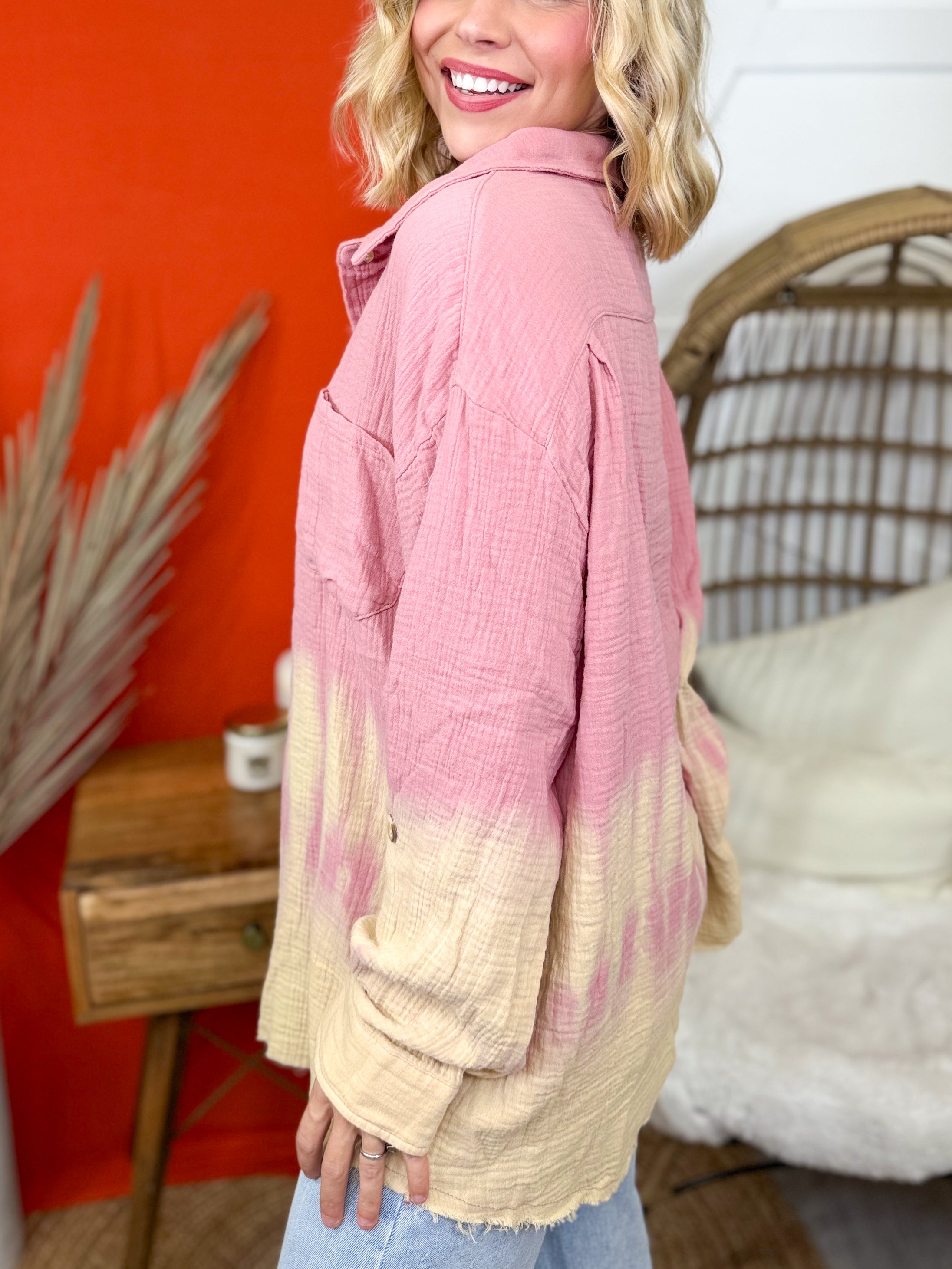 Doorbuster: Meadow Mist Top-120 LONG SLEEVE TOPS-WHITE BIRCH-Heathered Boho Boutique, Women's Fashion and Accessories in Palmetto, FL