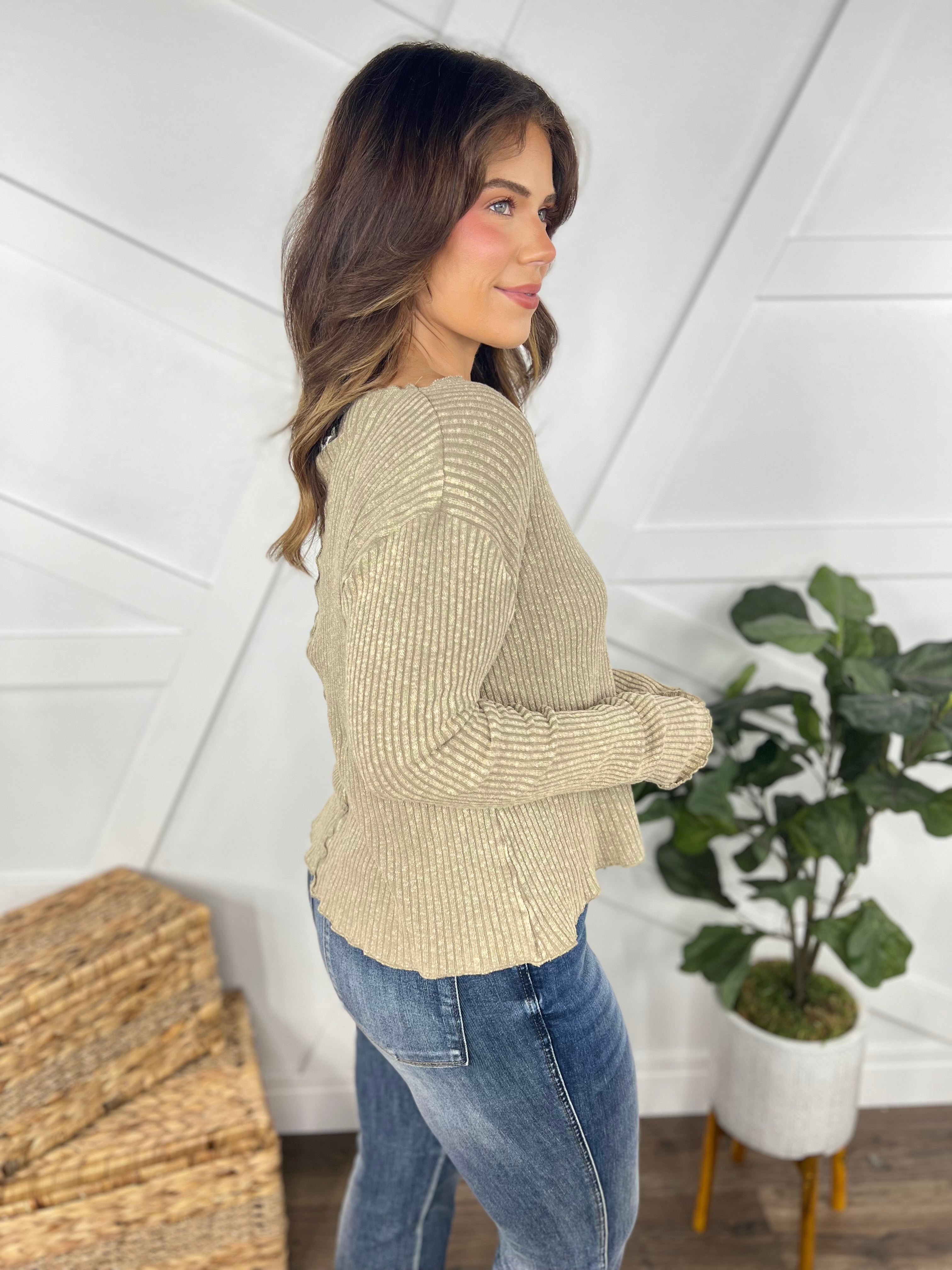 Small Town Long Sleeve Top-400 Takeover/Pre-Order-Easel-Heathered Boho Boutique, Women's Fashion and Accessories in Palmetto, FL