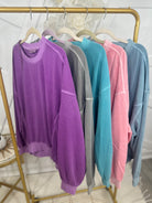 Sisterhood Pullover-120 Long Sleeve Tops-Zenana-Heathered Boho Boutique, Women's Fashion and Accessories in Palmetto, FL