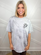 Haunted House w/ Pocket Bats Graphic Tee-130 Graphic Tees-Heathered Boho-Heathered Boho Boutique, Women's Fashion and Accessories in Palmetto, FL