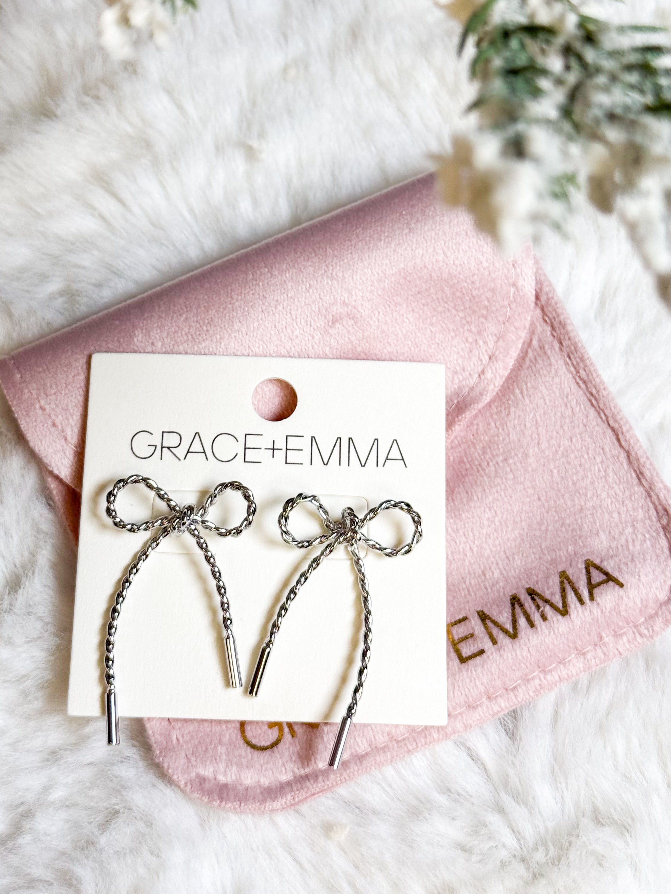 Bow Earrings-310 Jewelry-Southern Grace-Heathered Boho Boutique, Women's Fashion and Accessories in Palmetto, FL