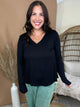 The Better Than Basic V-Neck Top-120 LONG SLEEVE TOPS-ZENANA-Heathered Boho Boutique, Women's Fashion and Accessories in Palmetto, FL