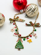 Jingle Your Festive Necklace-310 Jewelry-Crystal Trading-Heathered Boho Boutique, Women's Fashion and Accessories in Palmetto, FL