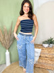 The Bloom & Wander Denim Pants-150 PANTS-HEIMISH-Heathered Boho Boutique, Women's Fashion and Accessories in Palmetto, FL